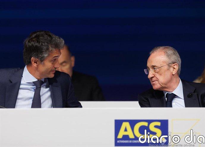 Florentino Pérez ganó 9,14 millones y Juan Santamaría 10,73 en 2025 como presidente y CEO de ACS