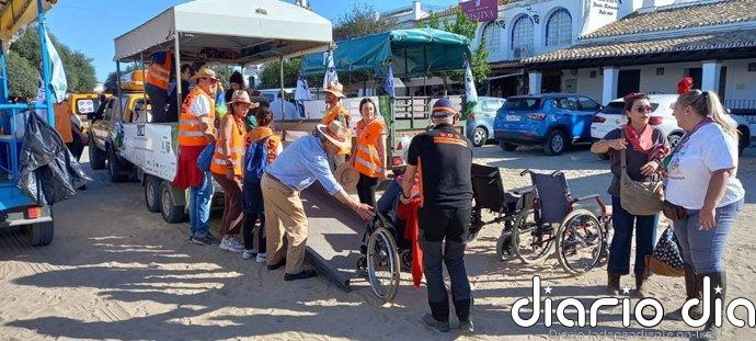 Fundación ONCE y Asociación Camino del Rocío Sin Barreras garantizan el Camino a personas con discapacidad