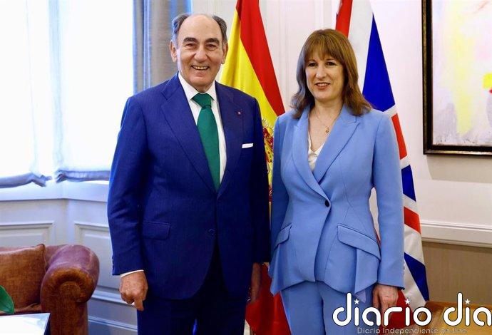 Galán (Iberdrola) traslada a la ministra británica de Economía las inversiones de la compañía en Reino Unido