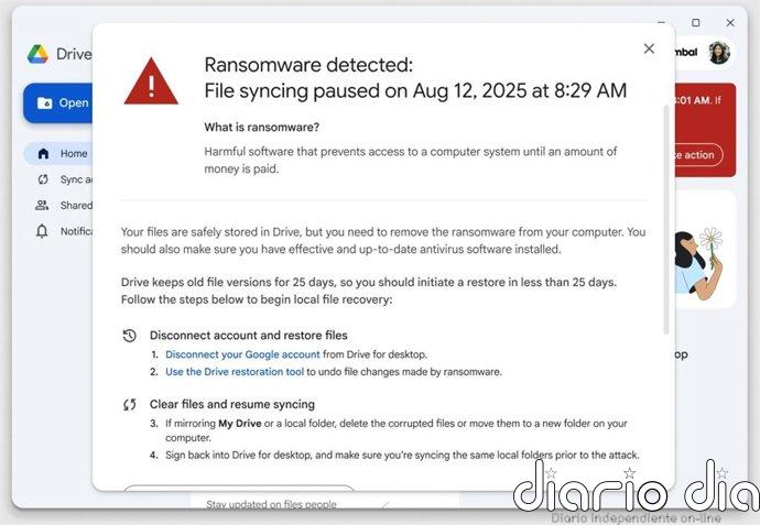 Google Drive agrega oficialmente la detección de 'ransomware' y la recuperación de archivos con mejoras de IA