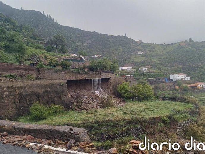 Gran Canaria registra desbordamientos de cauces y cierre de carreteras tras la lluvia caída durante la madrugada