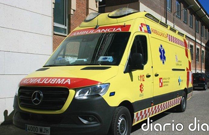 Herida una mujer tras el vuelco de un turismo en Mansilla de las Mulas (León)