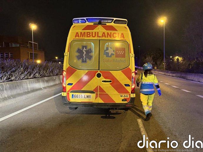 Herido grave un motorista de 23 años tras salirse de la vía en Leganés