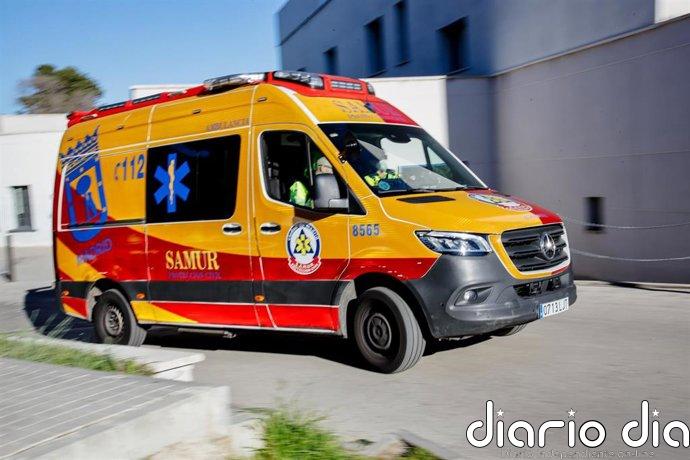 Herido muy grave un motorista de 35 años tras una aparatosa colisión frontal con un turismo en San Blas