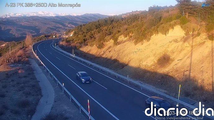 Heridos graves el conductor de una moto y su acompañante en un accidente de tráfico en Caldearenas (Huesca)