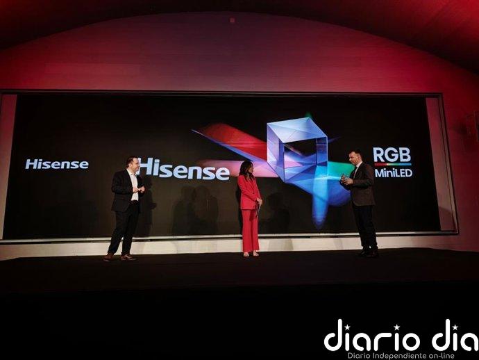 Hisense trae su nueva tecnología RGB MiniLED por primera vez a España