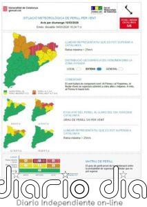 Illa pide extremar la precaución en la comarcas donde se prevé más viento este domingo