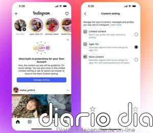 Instagram seguirá usando la clasificación PEG-13 en las Cuentas para adolescentes, pero con limitaciones