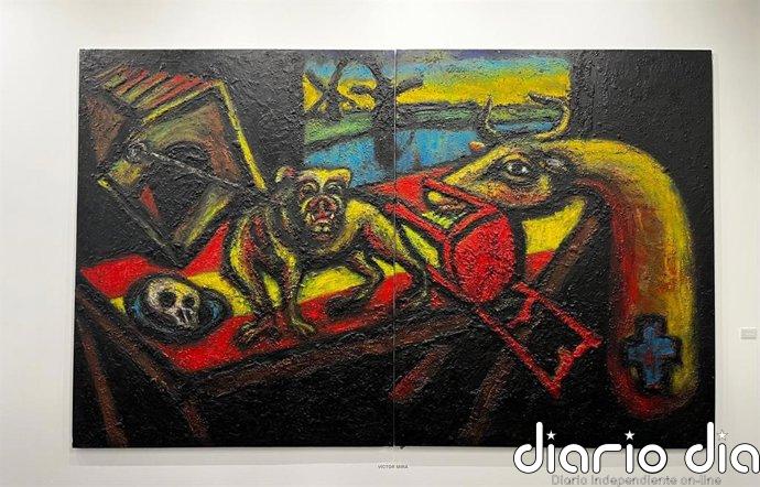 'Interior español con exterior holandés', cuadro de "valor incalculable" de Víctor Mira que deja "impresionado" al Rey