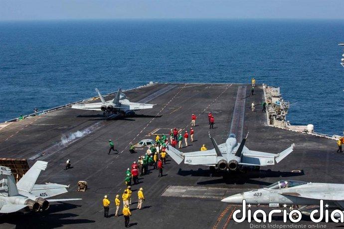 Irán anuncia un ataque con drones contra el portaaeronaves de EEUU 'Abraham Lincoln' en el golfo de Omán