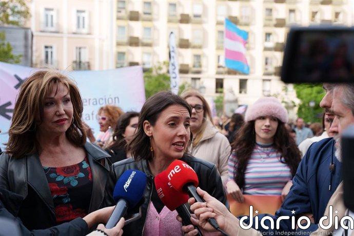 Irene Montero llama a responder a la transfobia con "más visibilidad y orgullo" en el Día de la Visibilidad Trans