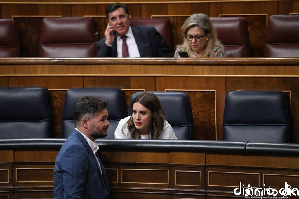 Irene Montero sobre el acto con Rufián: "A mí hacer equipo con Gabriel me parece una muy buena idea"
