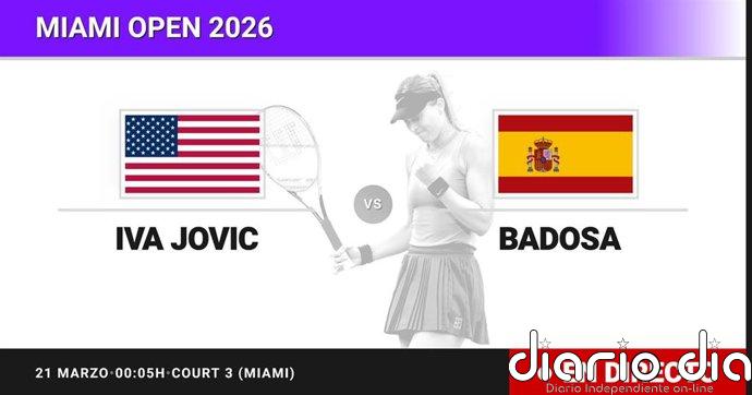 Iva Jovic - Paula Badosa, en directo hoy: sigue el partido de Miami Open