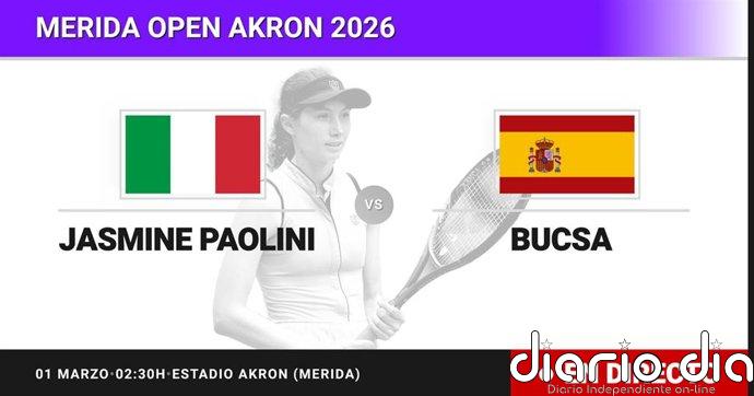 Jasmine Paolini - Cristina Bucsa, en directo hoy: sigue el partido de Merida Open Akron