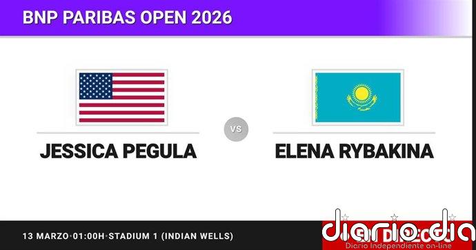 Jessica Pegula - Elena Rybakina, en directo hoy: sigue el partido de BNP Paribas Open