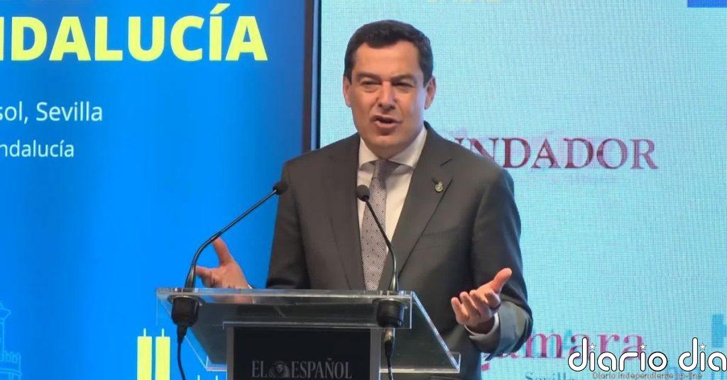 Juanma Moreno avisa a Vox: "Cuando un ciudadano te da su voto es para construir, no para destruir"