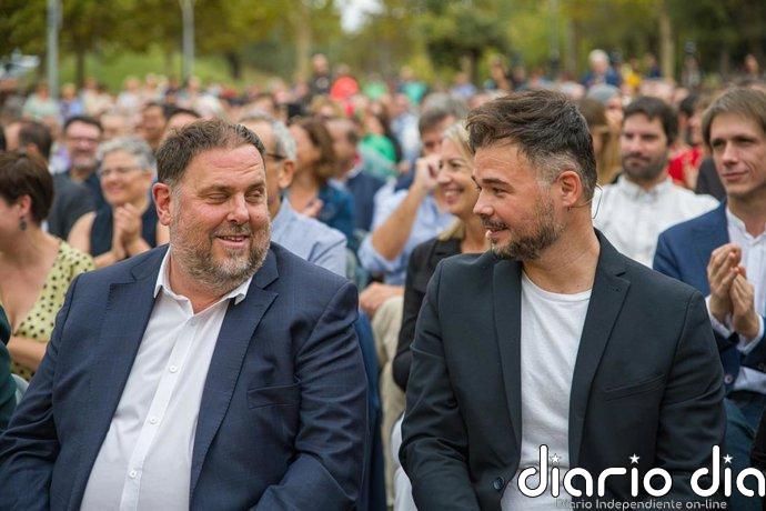 Junqueras rechaza el frente de izquierdas de Rufián: "ERC se presentará como tal en todas partes"