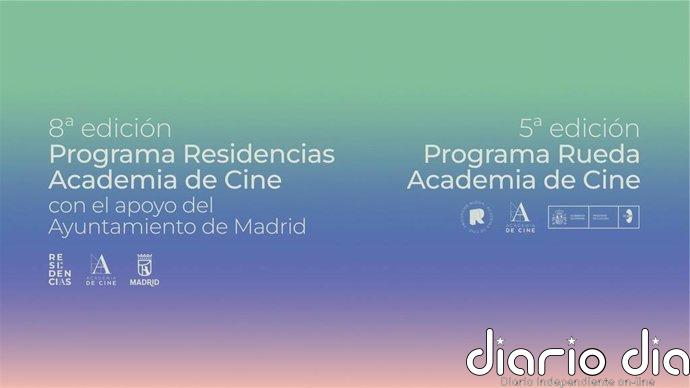 La Academia de Cine abre las convocatorias de los programas de Residencias y Rueda hasta el 8 y el 15 de abril