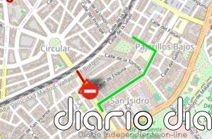 La calle San Isidro de Valladolid se cortará al tráfico entre Esquila y Salud desde este jueves hasta finales de abril