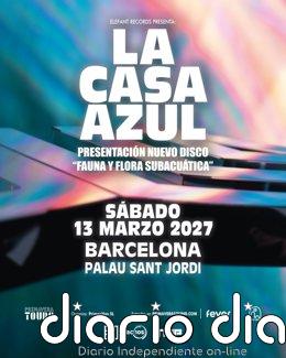 La Casa Azul actuará el 13 de marzo de 2027 en el Palau Sant Jordi de Barcelona