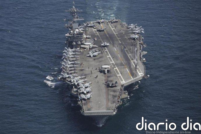 La Guardia Revolucionaria lanza cuatro misiles contra el portaaeronaves estadounidense 'Abraham Lincoln'