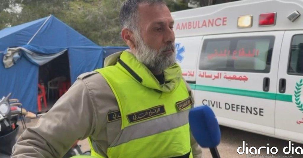 La intensificación de los bombardeos de Israel en el sur del Líbano complica el trabajo de los sanitarios y rescatadores