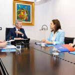 La presidenta de la Diputación de Lugo lleva un decálogo de peticiones a Rueda: "Salgo con sensación muy positiva"