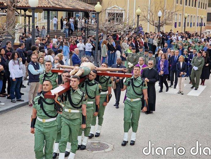 La UCAM celebra este lunes la procesión del Cristo Universitario de la Salud con la Brigada Paracaidista