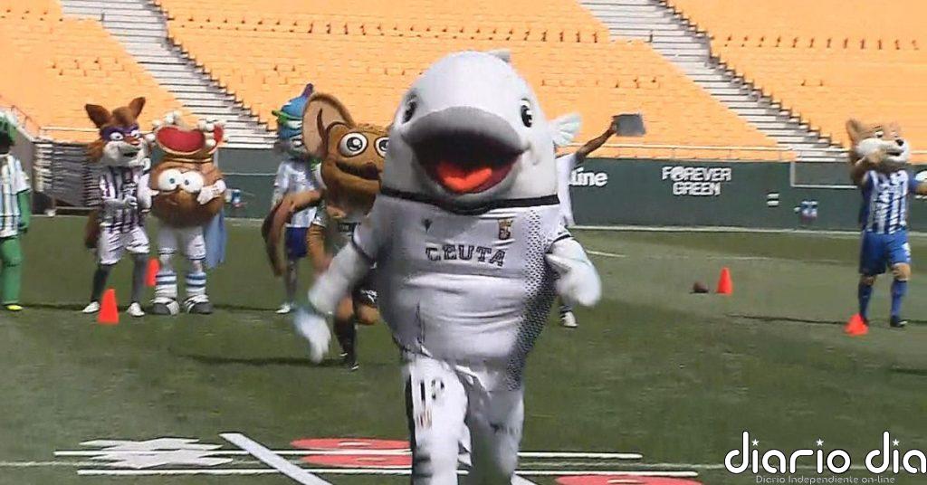 Las mascotas de LaLiga ponen a prueba sus habilidades en el estadio de La Cartuja