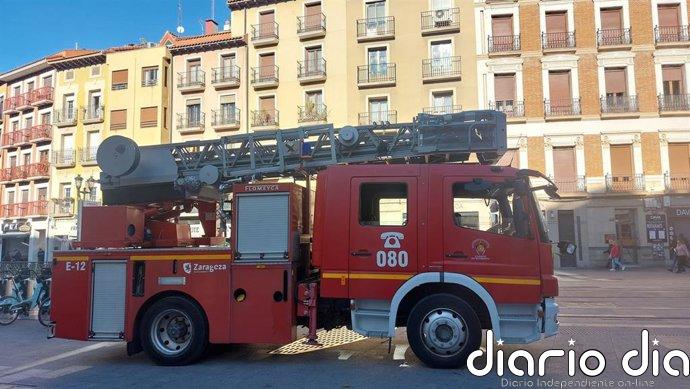 Los Bomberos de Zaragoza atienden más del 60 incidencias por el fuerte viento
