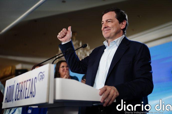 Mañueco, "muy satisfecho", empezará a hablar hoy con todas las fuerzas para un gobierno presidido por el PP