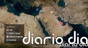 Mapa de la guerra entre Irán, Israel y EEUU: dónde han ocurrido los principales ataques desde el 28 de febrero