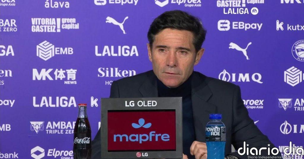 Marcelino: "El resultado es justo, para mí no merecimos ganar ninguno de los dos"