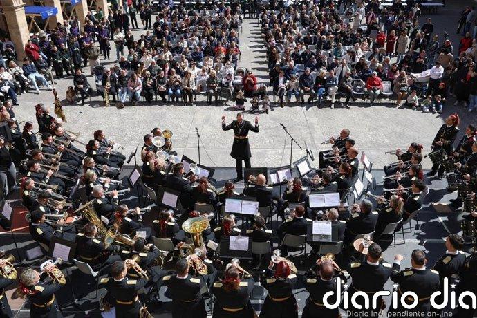 Más de 300 músicos participan en el encuentro de bandas de Semana Santa en La Misericòrdia
