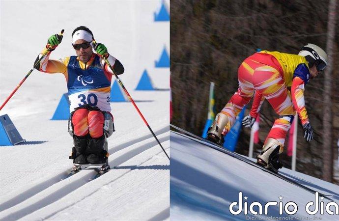 Milán-Cortina: Higinio Rivero finaliza 23º en biatlón y Emilio Redondo cae en cuartos de snowboard cross