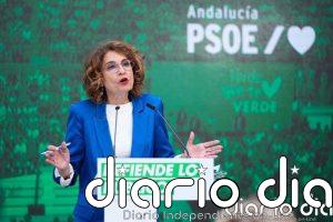 Montero dice que los PGE están "preparados" pero será su sustituto quien los presente