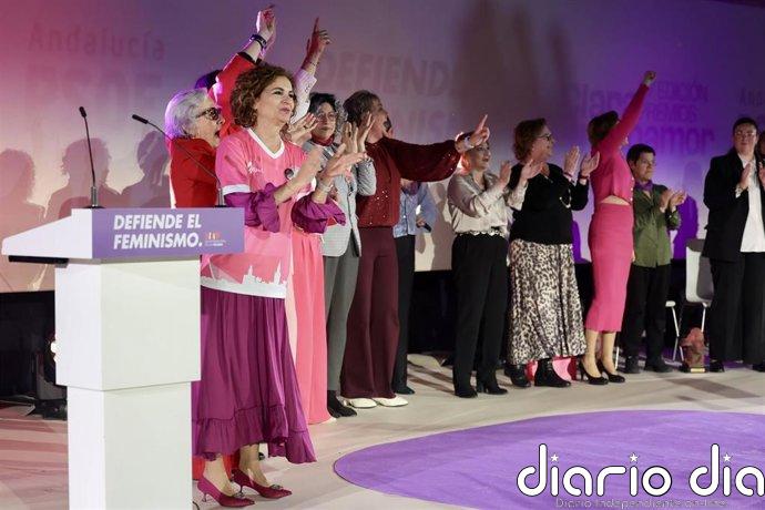 Montero reivindica la lucha por la igualdad como "base indispensable" de la democracia a las puertas del 8M