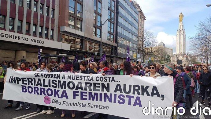 Movimiento Feminista vasco llama a responder con "más lucha" a la ultraderecha que quiere "paralizarlas de miedo"