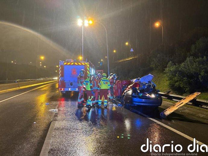 Muere un hombre de 25 años en un accidente de tráfico que deja también tres heridos en Fuenlabrada