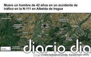Muere un hombre de 42 años en un accidente de tráfico en la N-111 en Albelda de Iregua