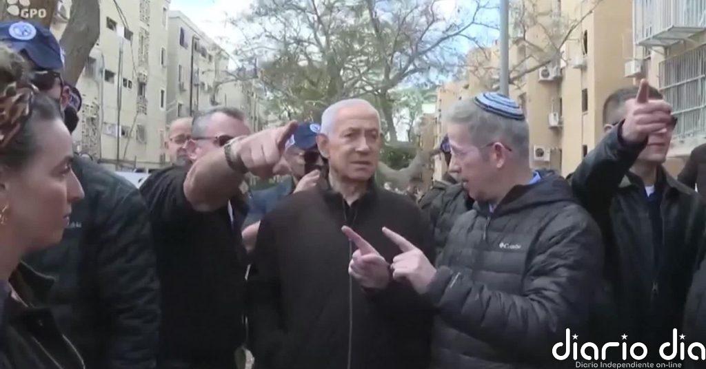 Netanyahu visita la ciudad de Arad tras ser alcanzada por un misil iraní
