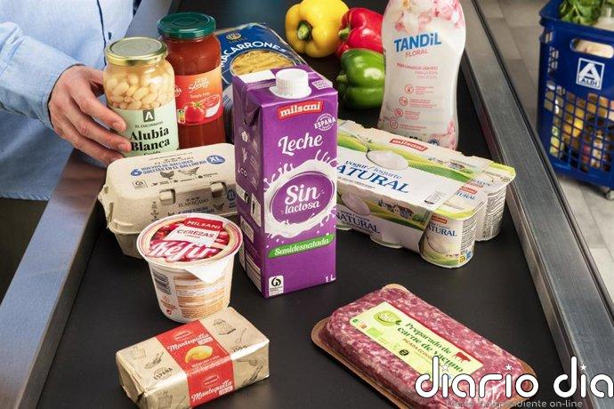 Nueve de cada diez tickets de Aldi incluyen productos de marca propia, según la compañía