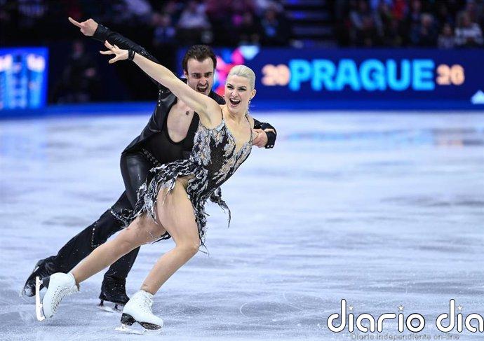 Olivia Smart y Tim Dieck acaban quintos en el Mundial de patinaje artístico sobre hielo