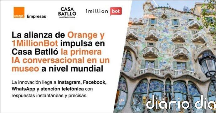 Orange, One Million Bot y Casa Batlló impulsan un asistente de IA generativa multicanal museístico