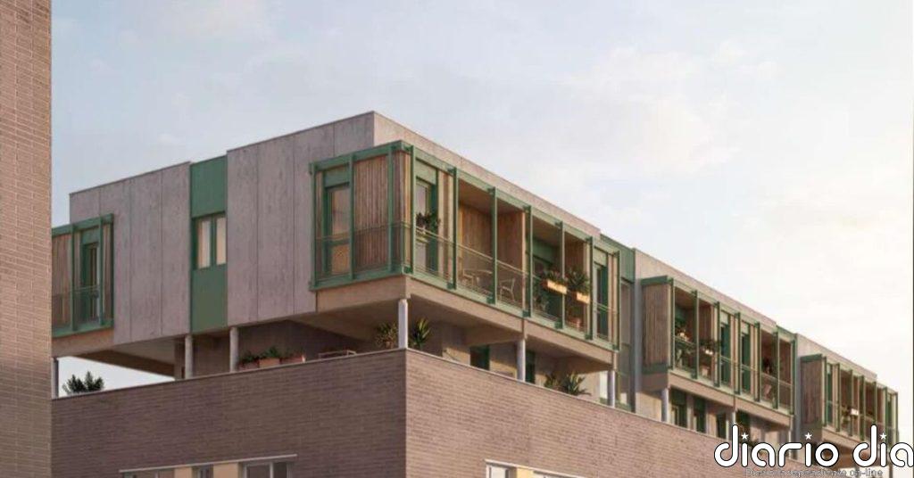 Pisos de alquiler para jóvenes sobre los tejados de los edificios