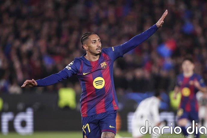 Raphinha: "Con la afición así es difícil que nos ganen en casa"