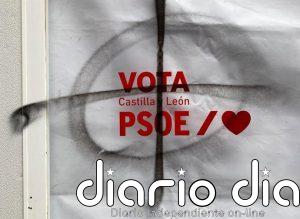 Realizan pintadas fascistas y destrozos en la caseta de campaña del PSOE en Valladolid, que denunciará los hechos