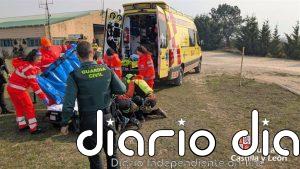 Rescatado un escalador herido en la cascada de San Miguel de Angulo, en Valle de Mena (Burgos)