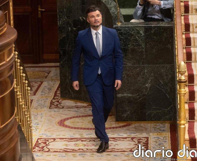 Rufián da por hecho que Junts no apoyará el decreto de vivienda porque "trabaja para fondos buitre"