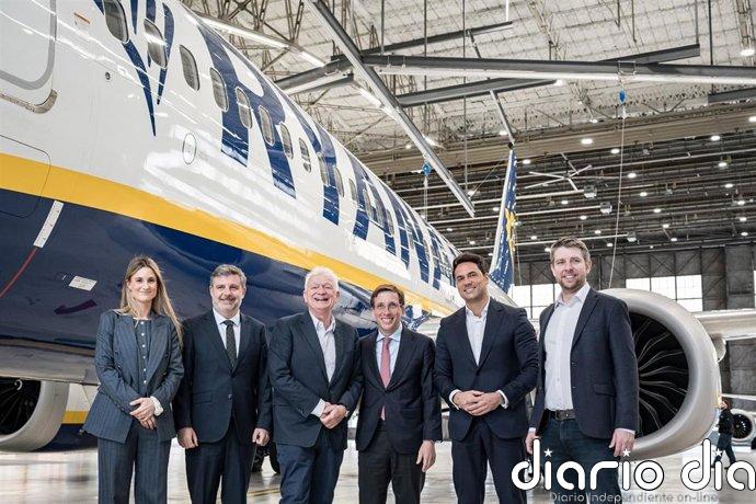 Ryanair inaugura su hangar en Barajas, el más grande de su red, con inversión de 25 millones y 700 empleados